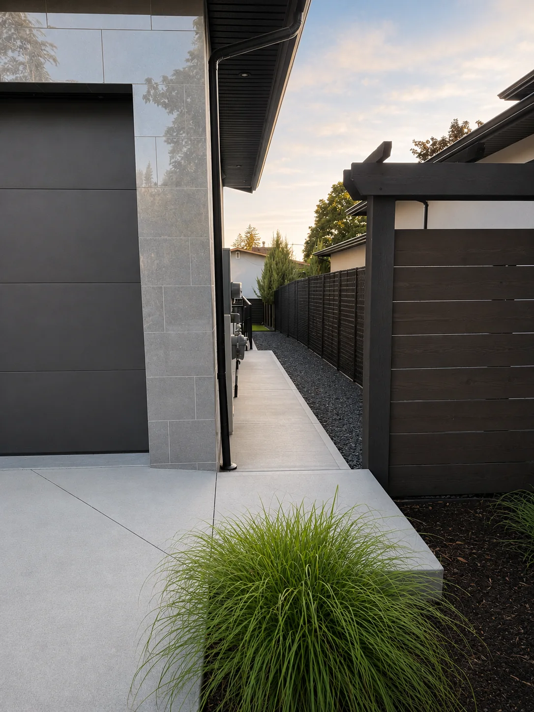 Exterior path toward WT Modern Nest